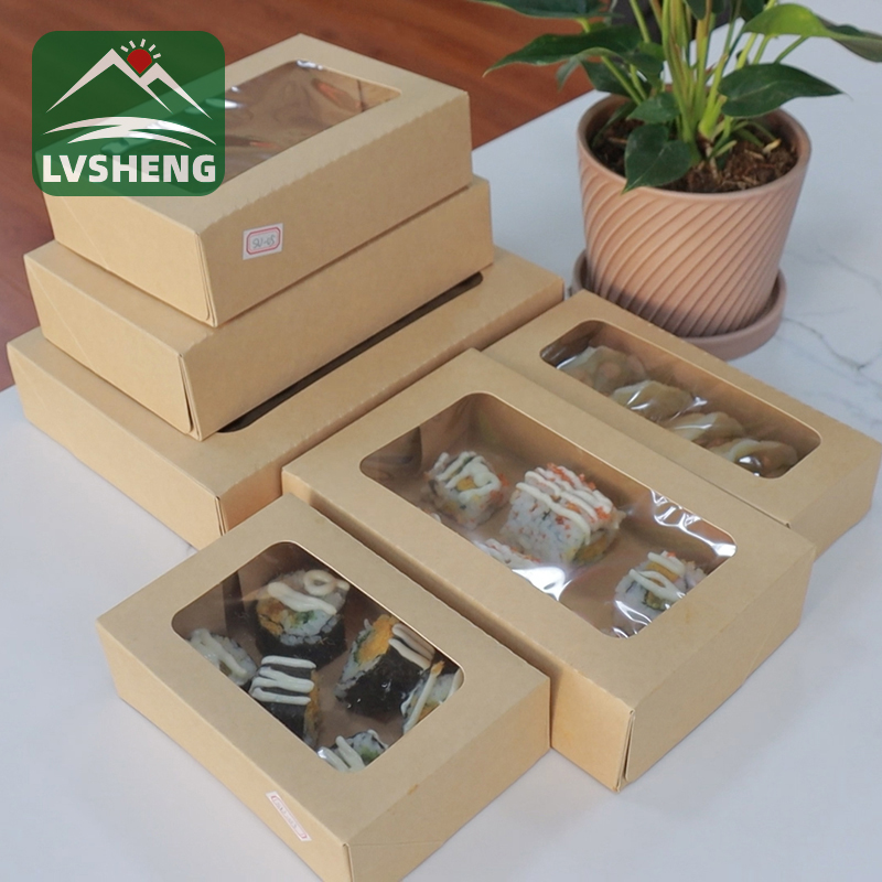 Nye produkter fra Xiamen Lvsheng Factory -Sushi Togo Box med klart vindu