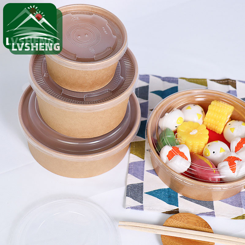 Eco Paper Bowl med lokk