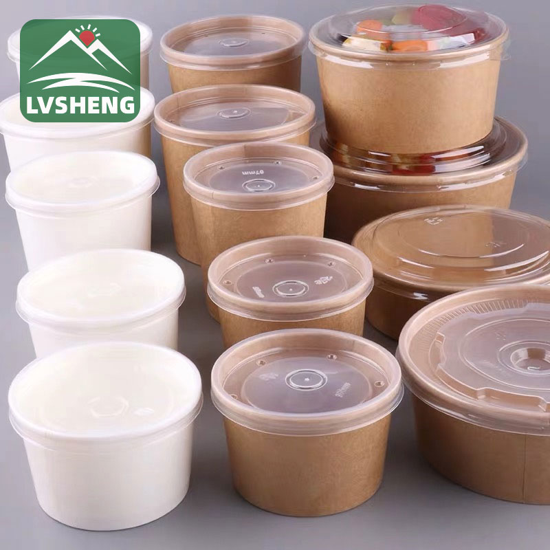 Hvit Kraft Paper Soup Bowl
